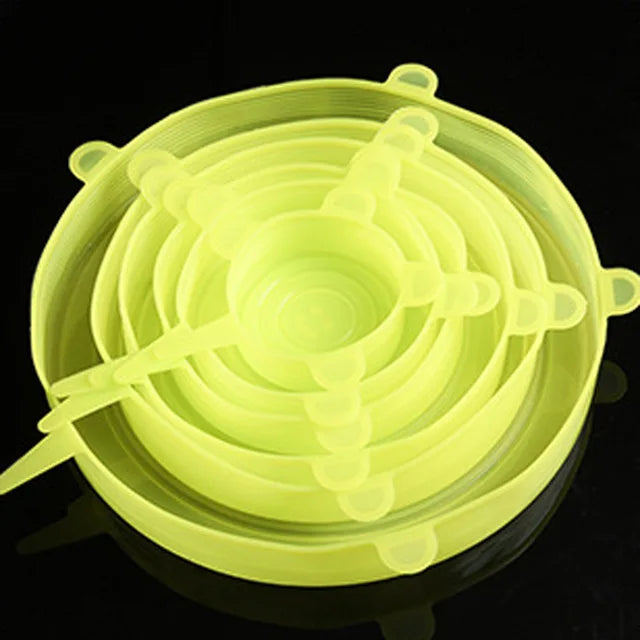 BowLift | Elastic Silicone Lid Covers 6PCS