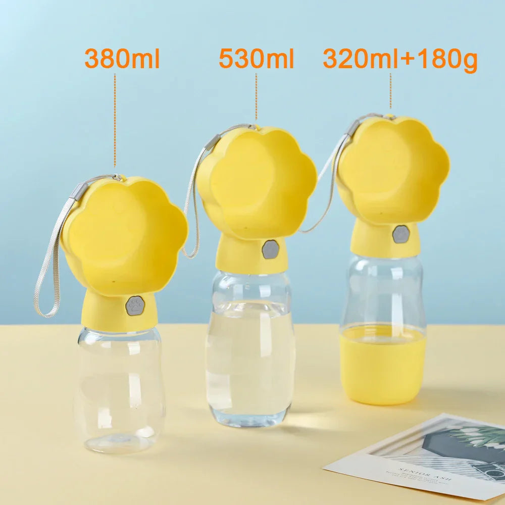 BowLift | PetGo DuoBottle | 2-in-1 Dog Bottle & Food Storage | Leakproof & Portable | For On the Go, Hiking & Traveling