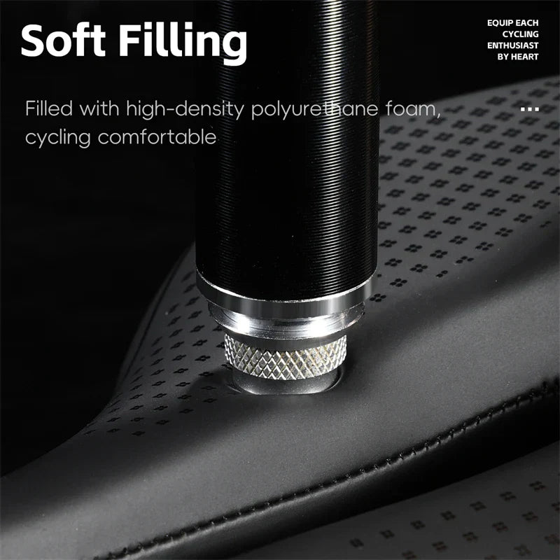 BowLift | Shockproof Bike Saddle - Comfortable Bike Seat with Non-Slip Leather Cushion for Mountain Bikes and Road Bikes
