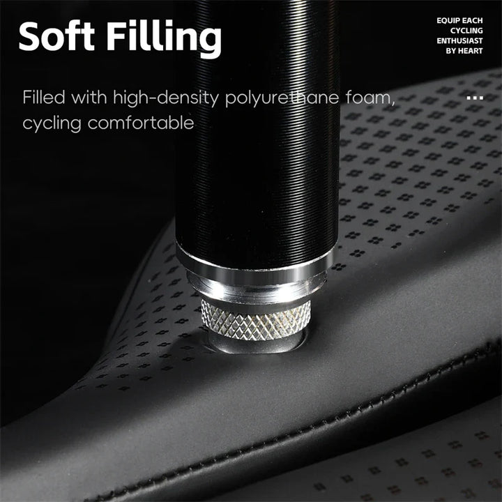BowLift | Shockproof Bike Saddle - Comfortable Bike Seat with Non-Slip Leather Cushion for Mountain Bikes and Road Bikes