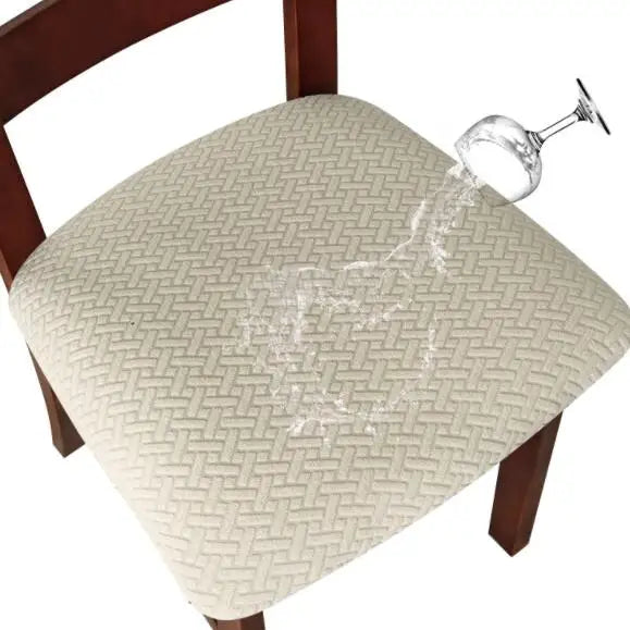 BowLift | CasaLino | Waterproof Chair Seat Covers | Elastic & Washable | Checked Design | 4 Variants | For Kitchen & Dining Room