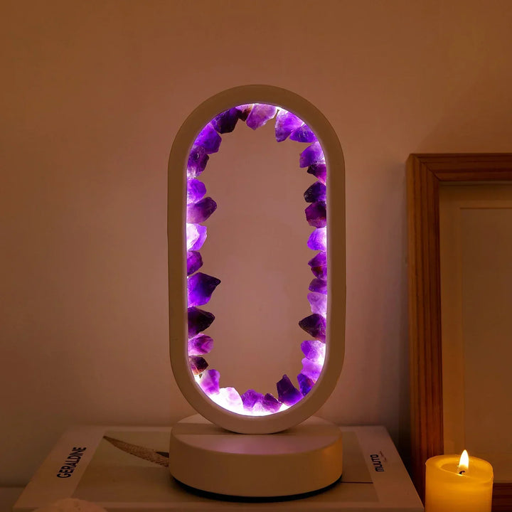 Améthystique – Elegant Natural Crystal Lighting Bowlift