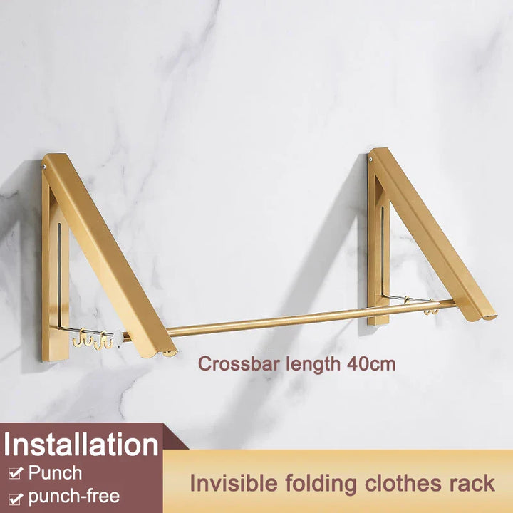 BowLift | Space Saver Foldable Wall Clothes Aluminum Rack