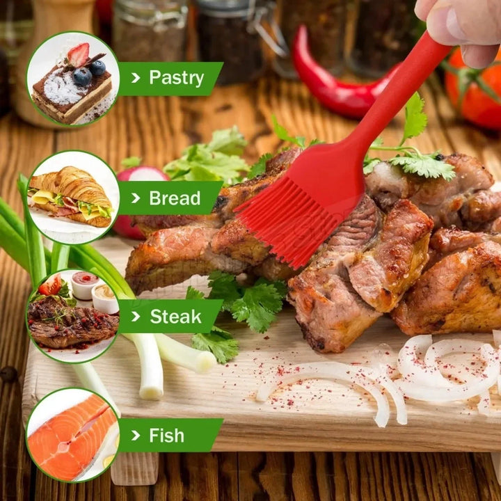 BowLift | GrillFein Silicone Marinade Brush | Heat Resistant & Hygienic | For BBQ, Baking & Cooking