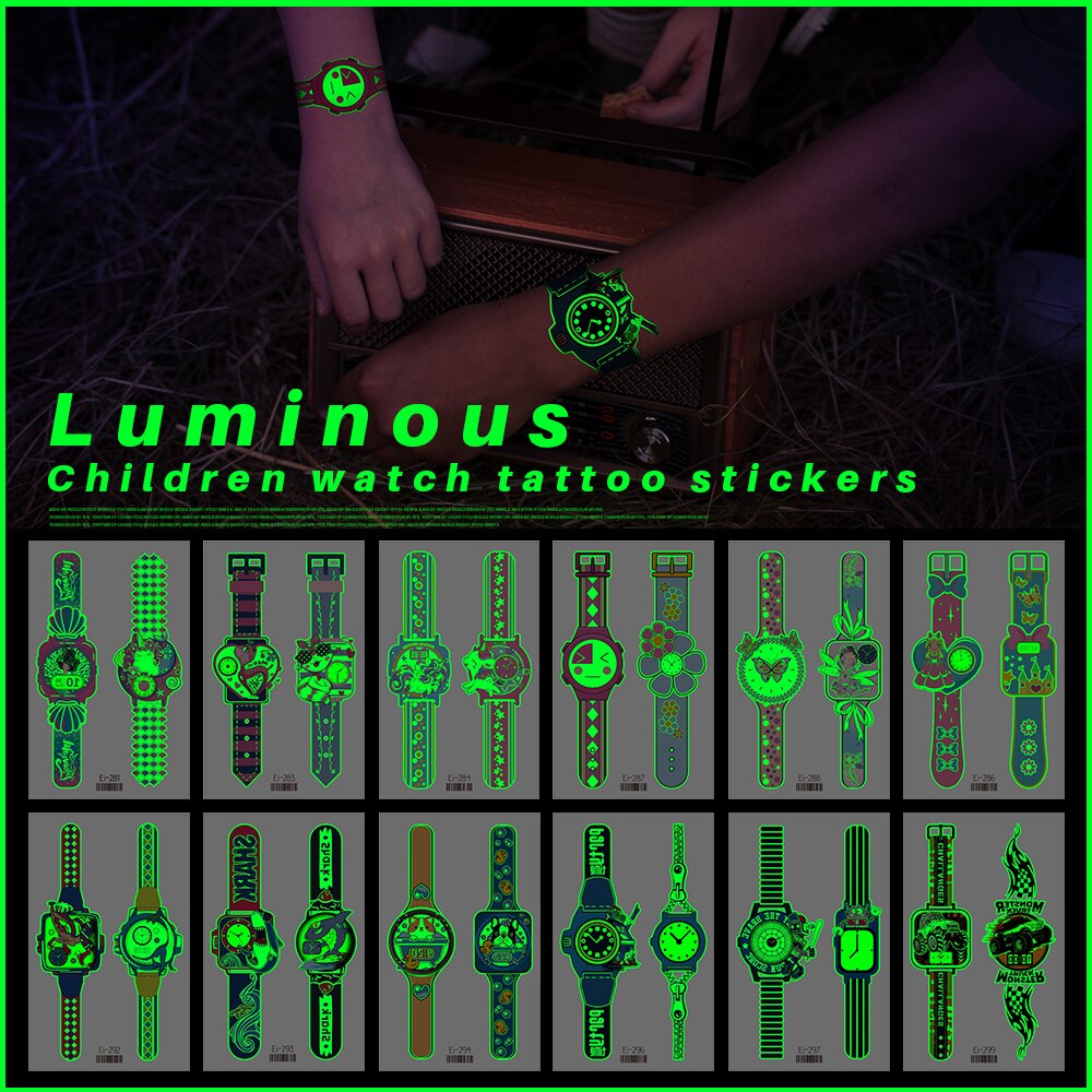 BowLift | Luminous Temporary Tattoo Watch Sticker