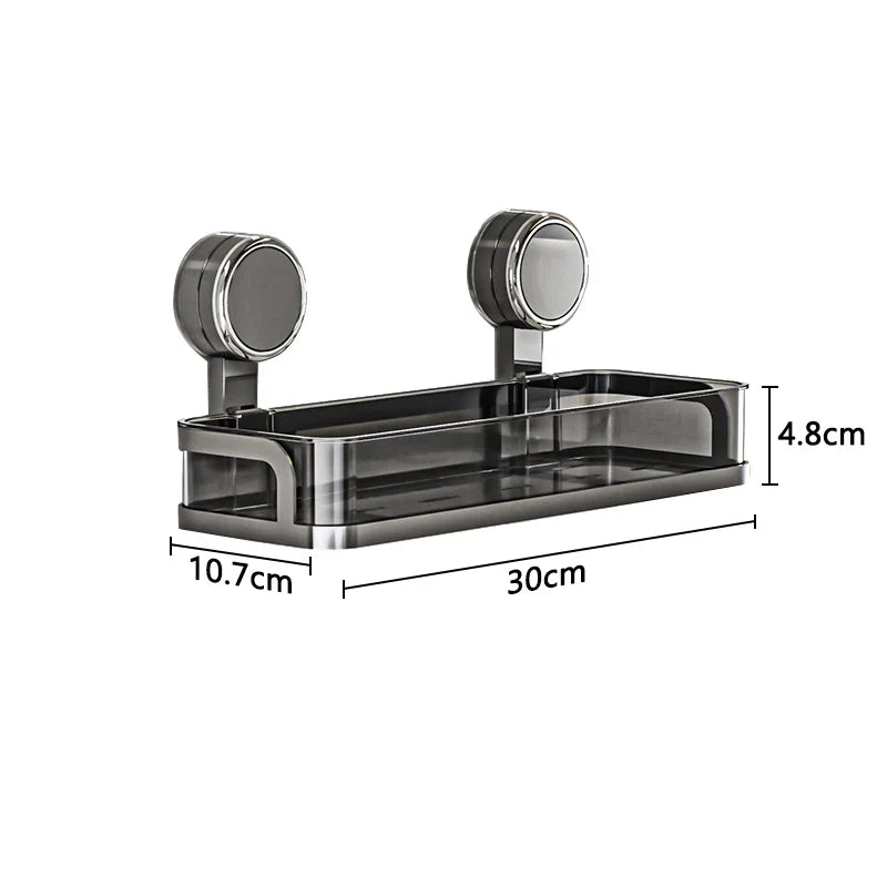 BowLift | Wall shelf with suction cup | No drilling | Shelf for bathroom & kitchen | Multifunctional