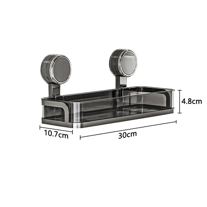 BowLift | Wall shelf with suction cup | No drilling | Shelf for bathroom & kitchen | Multifunctional