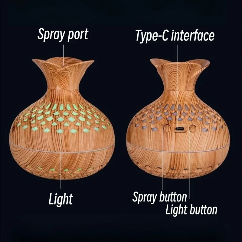 Wood grain humidifier