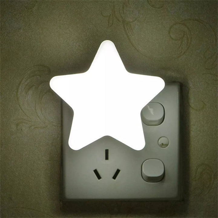Cute Star LED Socket Night Light Bowlift