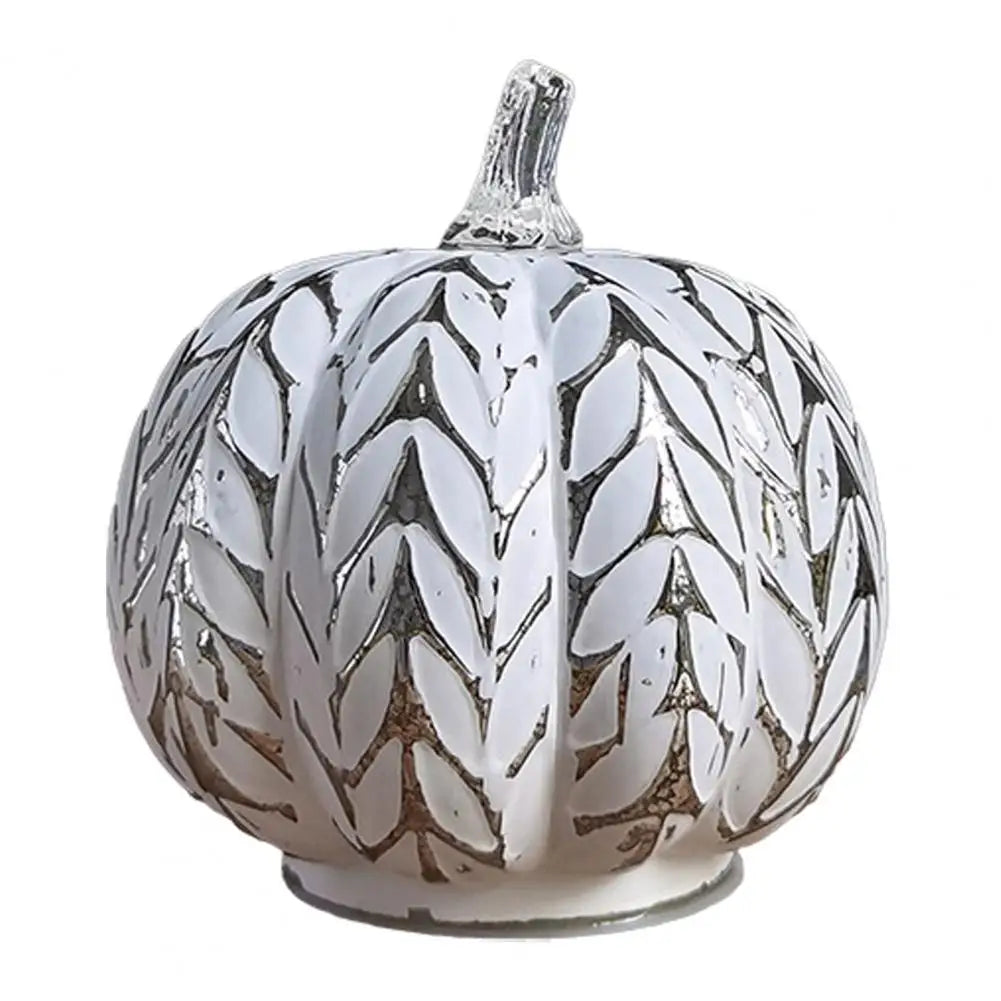 BowLift | Aurelia Glow Glass Pumpkin Decoration | Starry Sky Design | LED & Timer Function | Autumn & Halloween