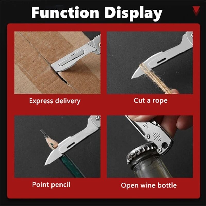 BowLift | Stainless Steel Camping Master Folding Multifunctional Knife