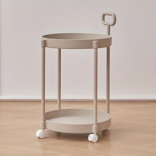 BowLift | 2-Layer Side Table on Wheels with Handle