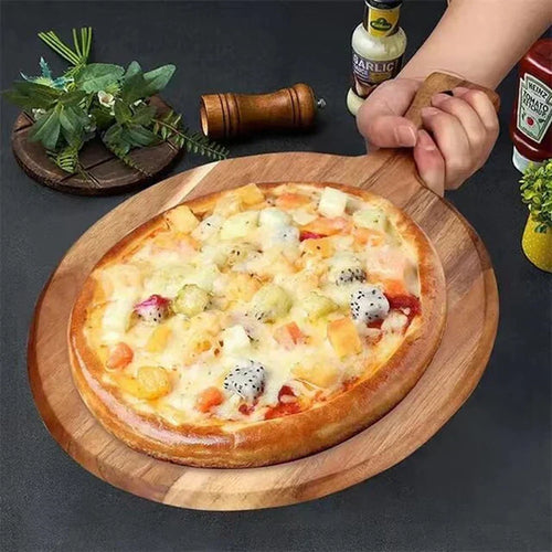 BowLift | Acacia Wooden Pizza Paddle & Serving Board - WoodStyle
