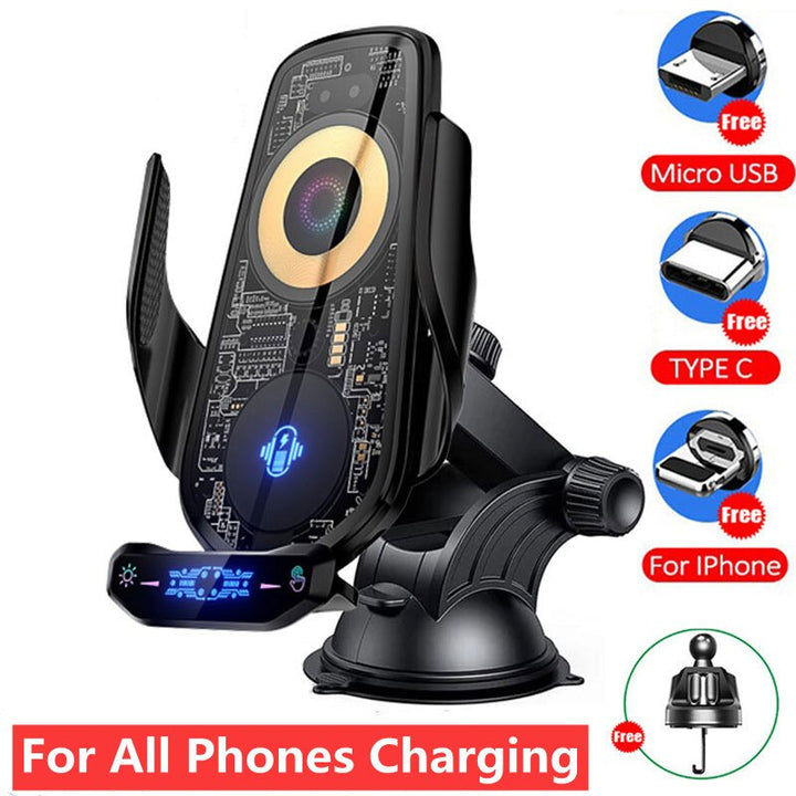 BowLift | Automatic Magnetic Wireless Charging Car Phone Holder