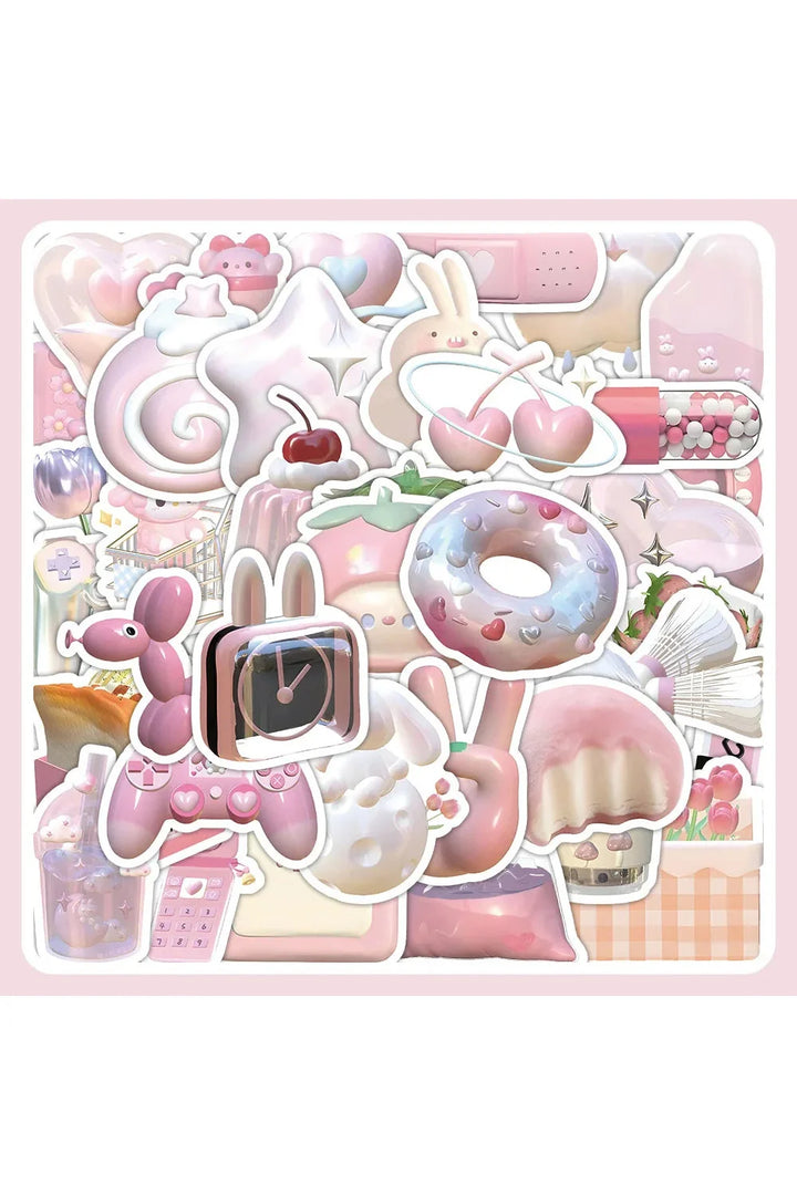 Pink Dream 3D Sticker | Bowlift