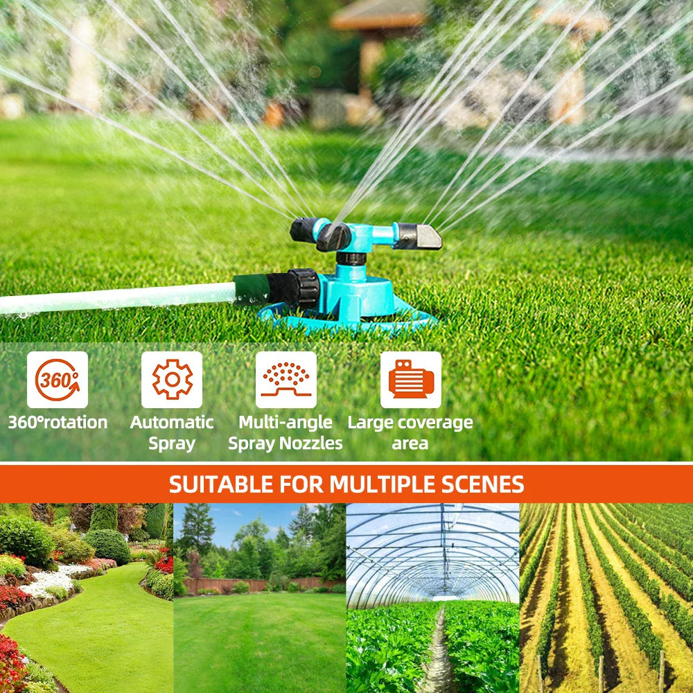 BowLift | Sprinkler Hydrosia | 360° Rotation | Water-saving & Robust | For Garden & Lawn Care
