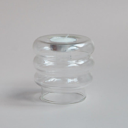 BowLift | Dual Glass Spiral Candle Holder