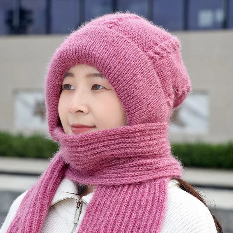 BowLift | Winter Protection Plush Hat Scarf