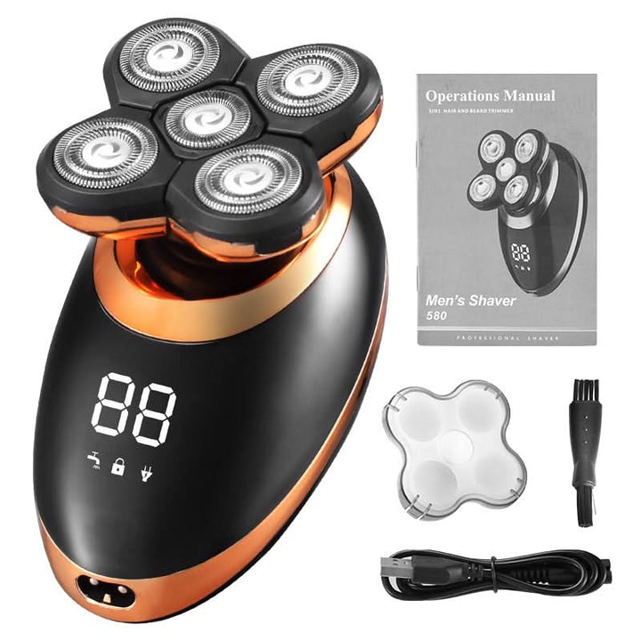 BowLift | Waterproof Electric Men’s Shaver with 5 Heads
