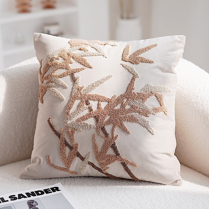Embroidered Orchid Pillowcase