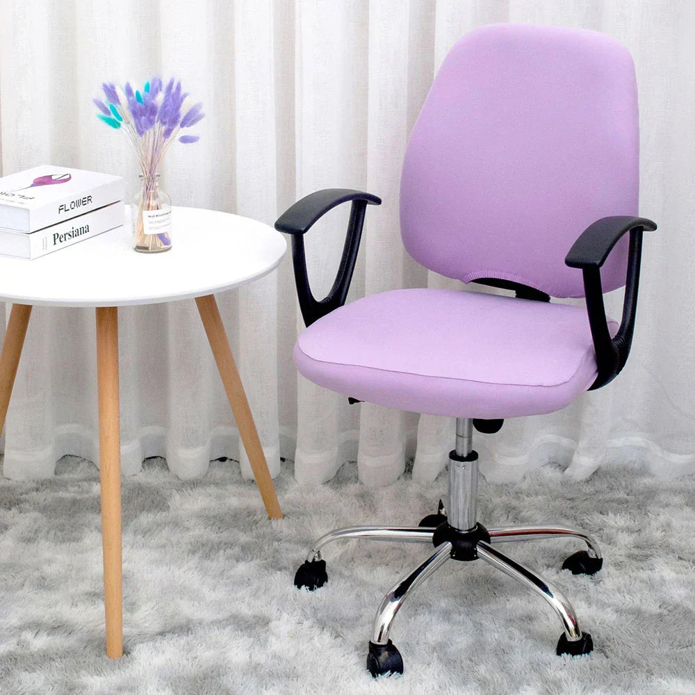 BowLift | 2-piece Split Office Rose Chair Covers