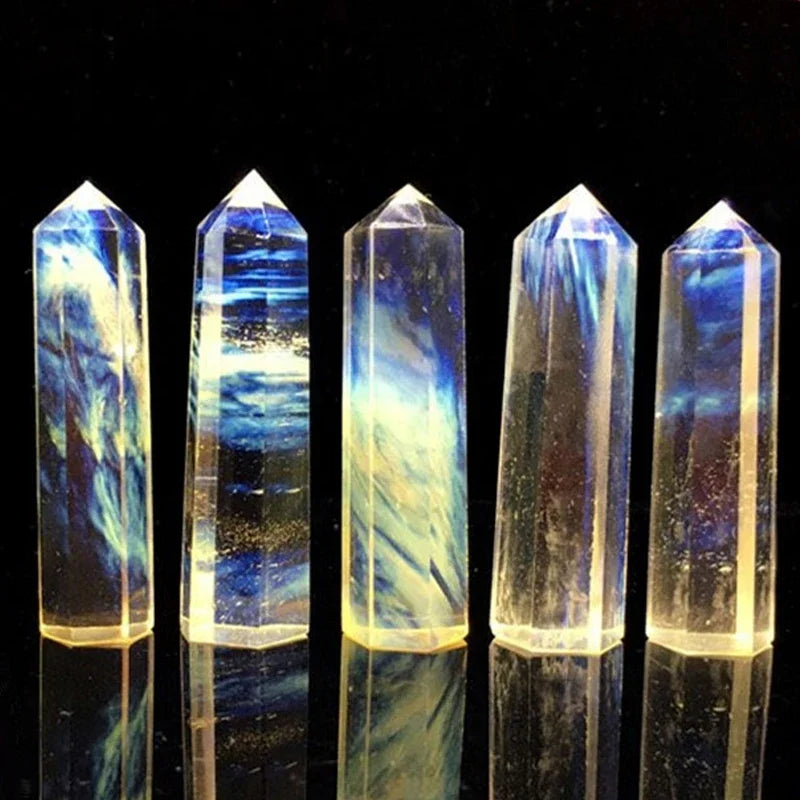 BowLift | Crystal Obelisk Elaria | Natural Stone Healing Stone | For Meditation & Reiki | 4–8 cm