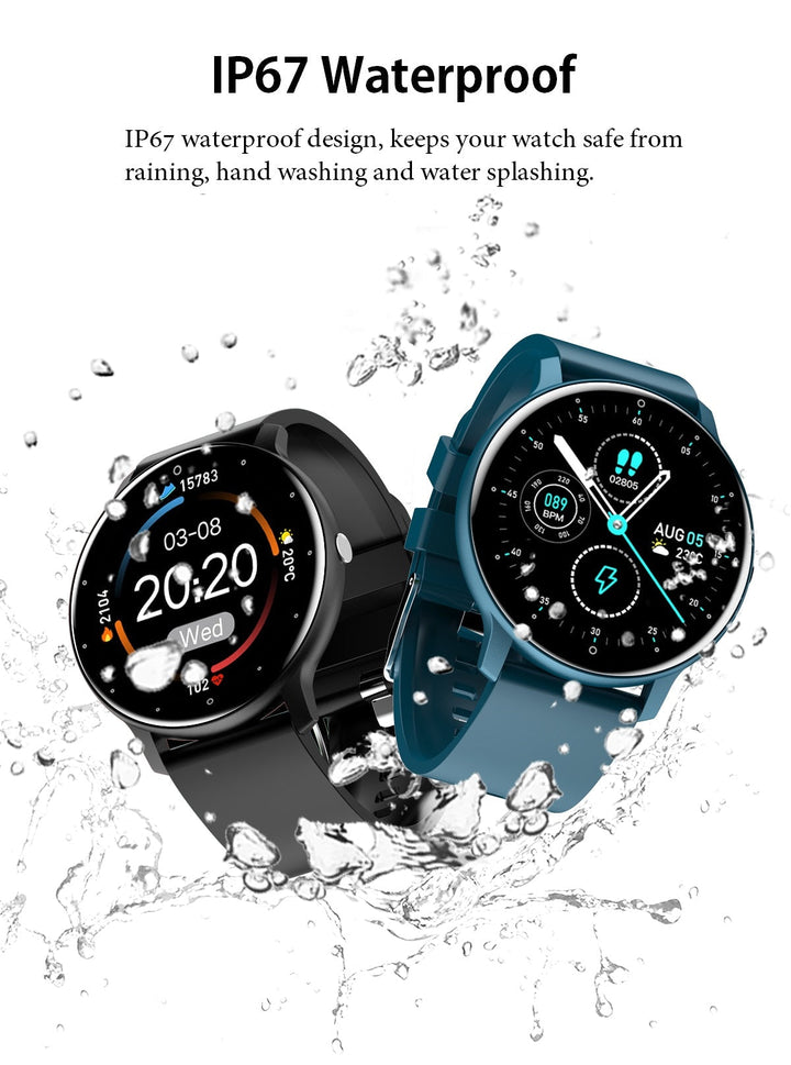 BowLift | PulseTrack Slim Smartwatch – Waterproof, Health Monitoring & Full-Touchscreen