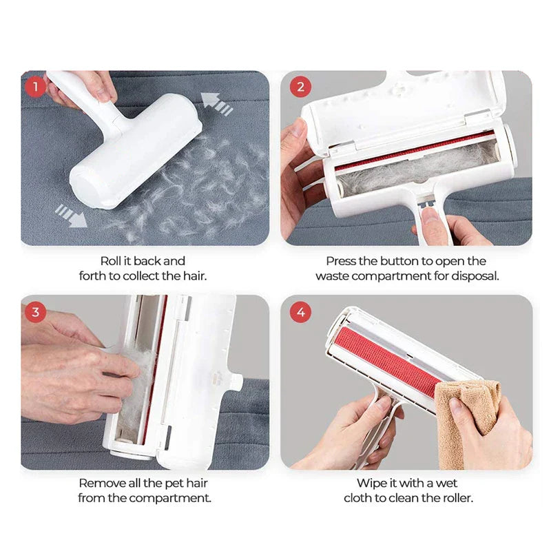 BowLift | FellFixx Pet Hair Remover | Reusable Lint Roller | No Electricity & Glue | For Couch, Clothing & Car