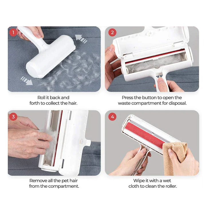 BowLift | FellFixx Pet Hair Remover | Reusable Lint Roller | No Electricity & Glue | For Couch, Clothing & Car