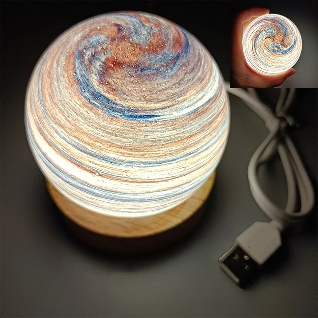 KosmosGlow - 3D Crystal Planets Night Lamp | Bowlift