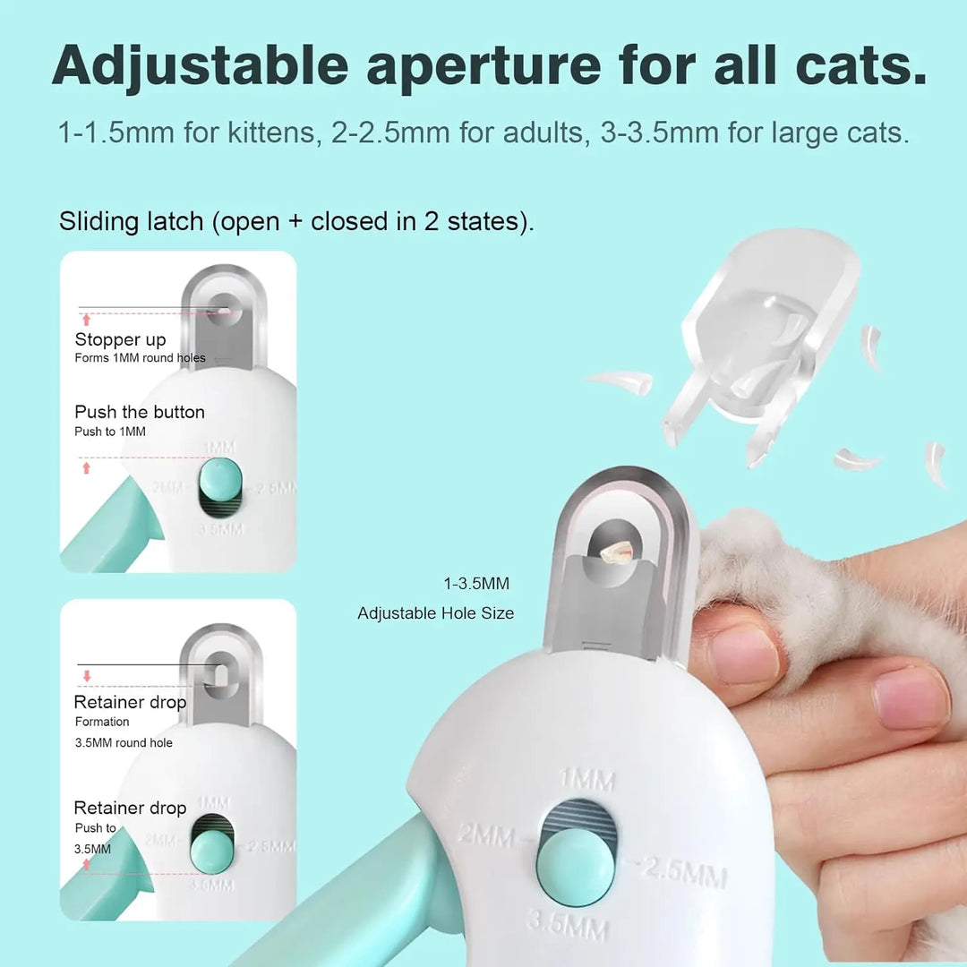 BowLift | TrimPaws Nail Clipper for Dogs & Cats | Adjustable Opening | For Small & Large Pets | Professional Grooming at Home