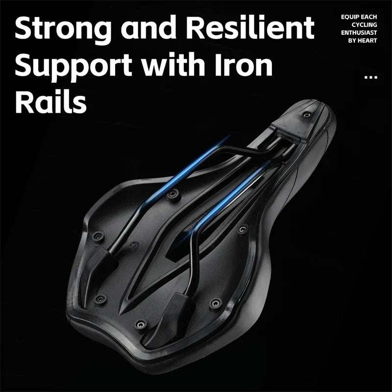 BowLift | Shockproof Bike Saddle - Comfortable Bike Seat with Non-Slip Leather Cushion for Mountain Bikes and Road Bikes