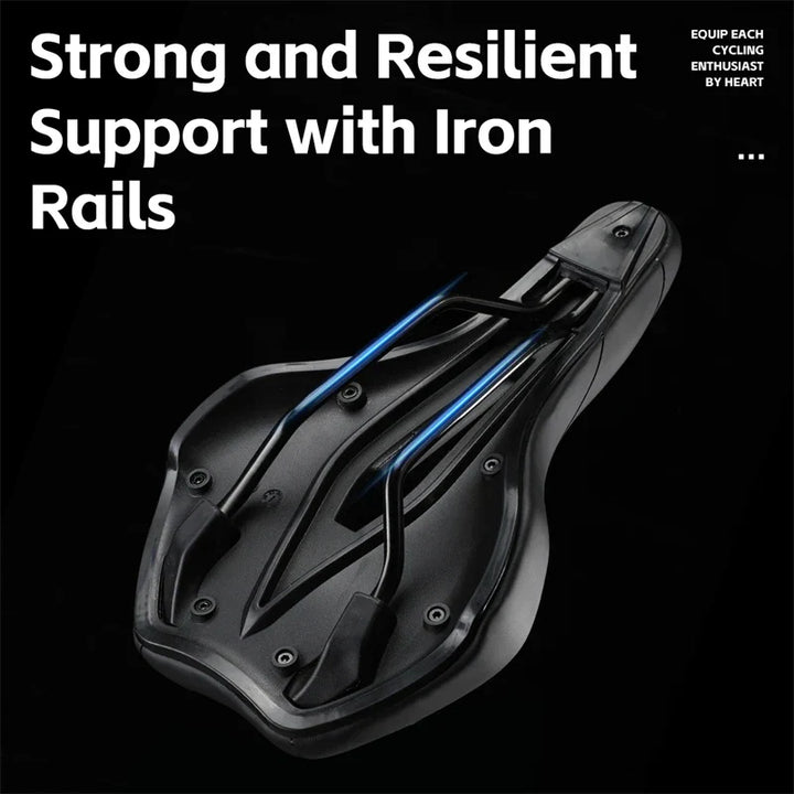BowLift | Shockproof Bike Saddle - Comfortable Bike Seat with Non-Slip Leather Cushion for Mountain Bikes and Road Bikes