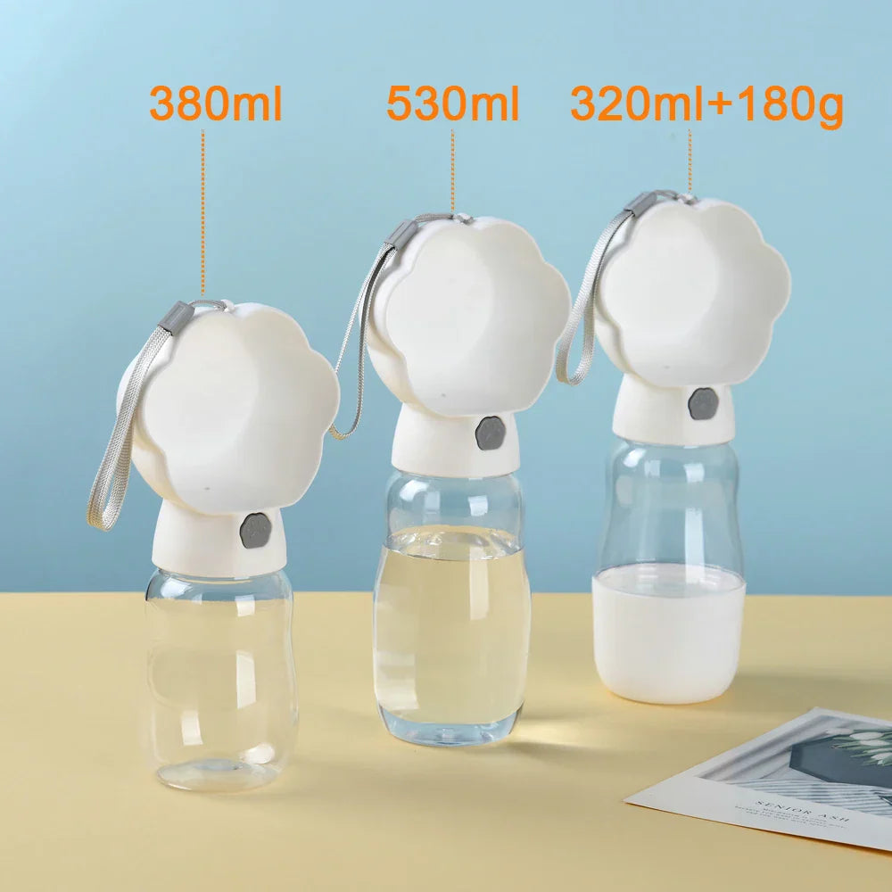 BowLift | PetGo DuoBottle | 2-in-1 Dog Bottle & Food Storage | Leakproof & Portable | For On the Go, Hiking & Traveling