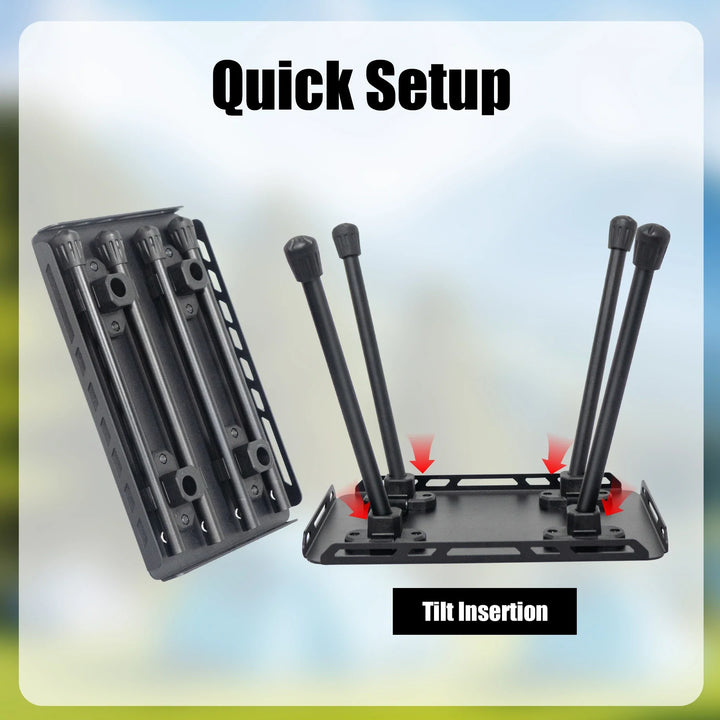 BowLift | TrekFold Camping Stool | Ultralight & Foldable | Aluminium | Multifunctional