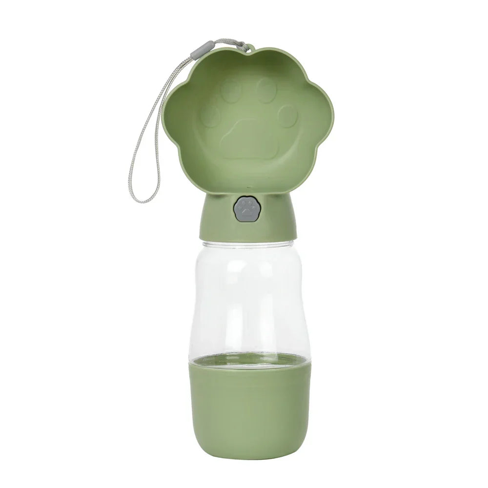 BowLift | Droppa DuoBottle Drink Bottle | 2-in-1 Water & Food Dispenser for Dogs & Cats | Leaksproof & Portable | 380 ml / 530 ml