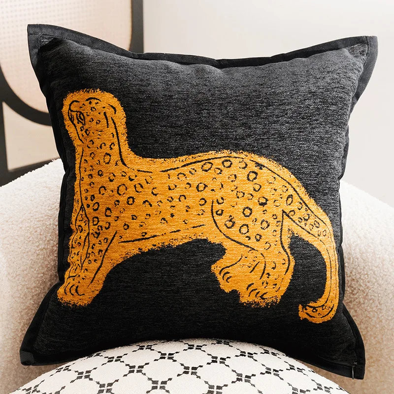 BowLift | Luxury Embroidered Decorative Cushion with Horse Print for Sofa and Living Room