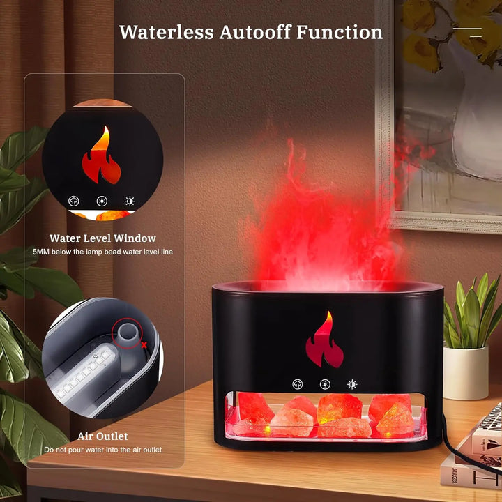 Crystal salt stone fire vaporizer