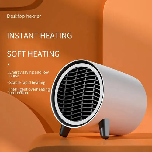 BowLift | Mini Desktop Heater | 600W | Quick Heating & Energy Saving | Portable & Quiet | EU Plug