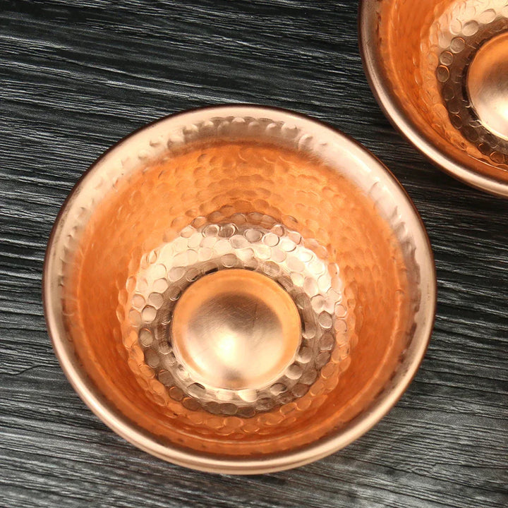 BowLift | Nepalese pure copper water preparation bowl handmade hammer pattern holy water bowl for Buddha Buddhism accessories