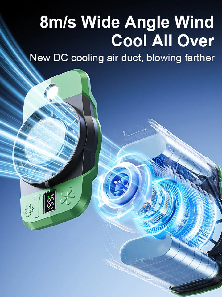 BowLift | 8000mAh Waist Clip Fan with Refrigeration & 199 Speed Settings – ChillMate