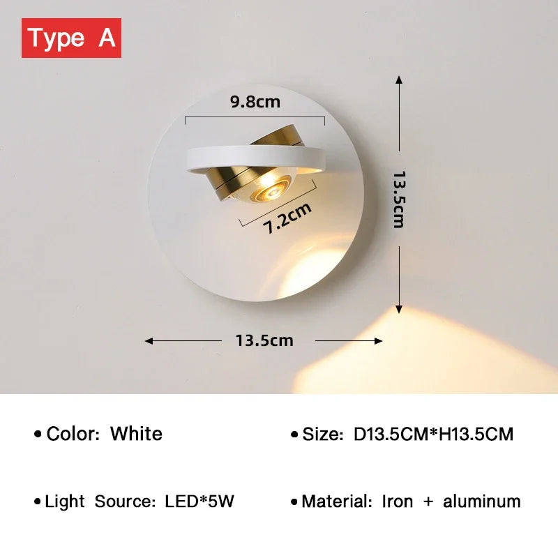 BrightTurn – Adjustable LED Wall Lamp for Any Space Bowlift