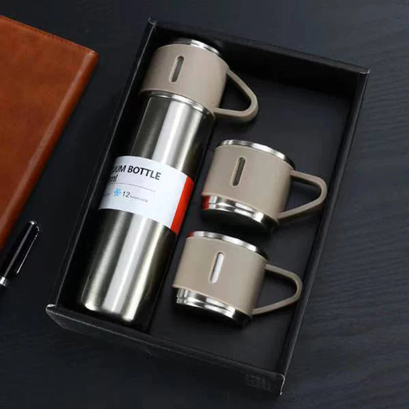 Stainless steel thermos with digital display