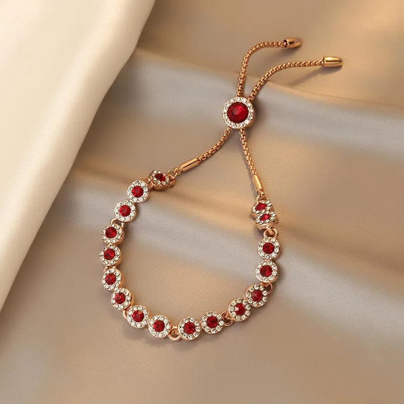 BowLift | Crimson Charm Rose Gold Adjustable Bracelet