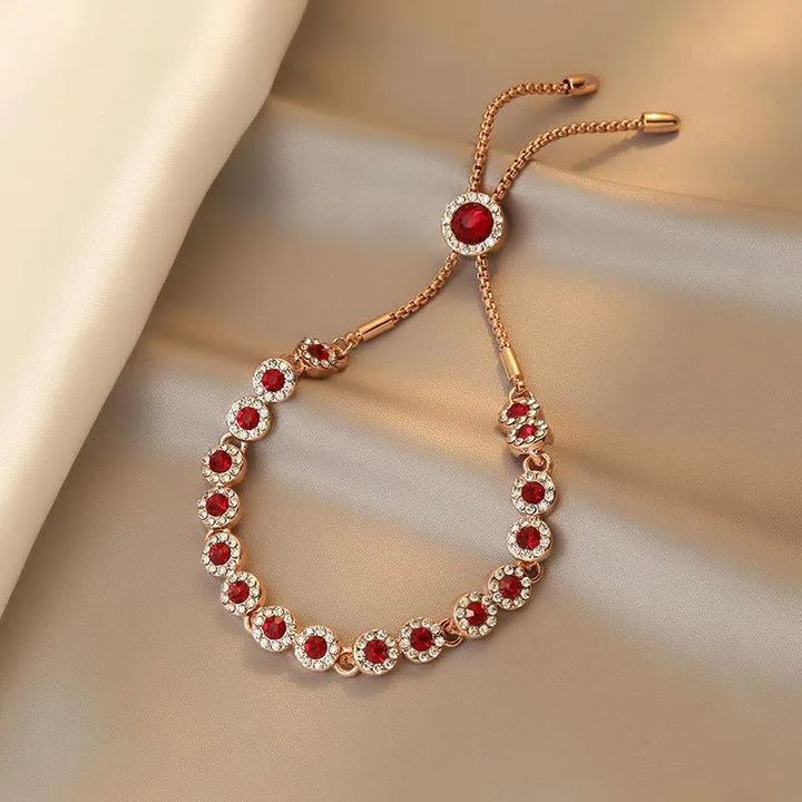 BowLift | Crimson Charm Rose Gold Adjustable Bracelet