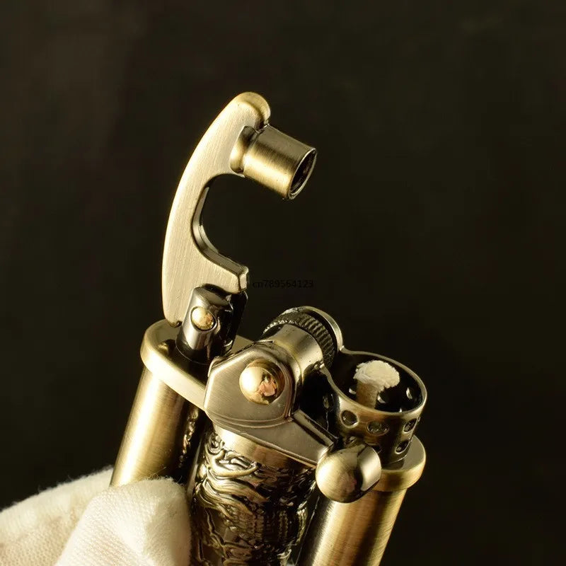 BowLift | Eco Flame Vintage Brass Kerosene Lighter