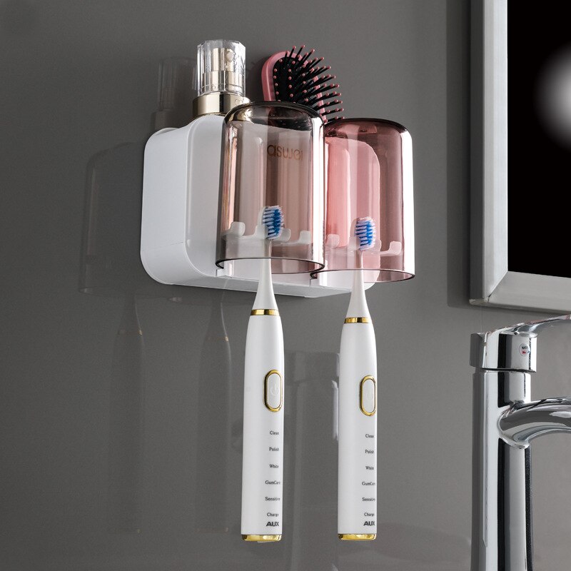BowLift | Wall-Hanging Mouthwash Cup Toothbrush Holder