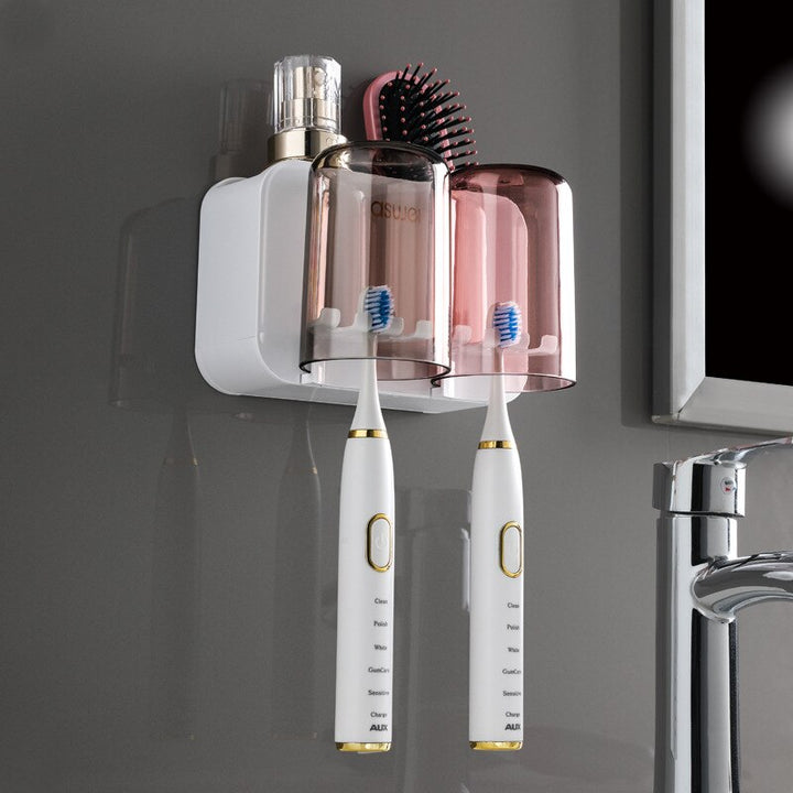 BowLift | Wall-Hanging Mouthwash Cup Toothbrush Holder