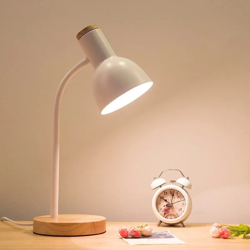 BowLift | Autumn and Winter Lighting | Nordic Creative Wood Art Iron LED Desk Lamp - Moxie