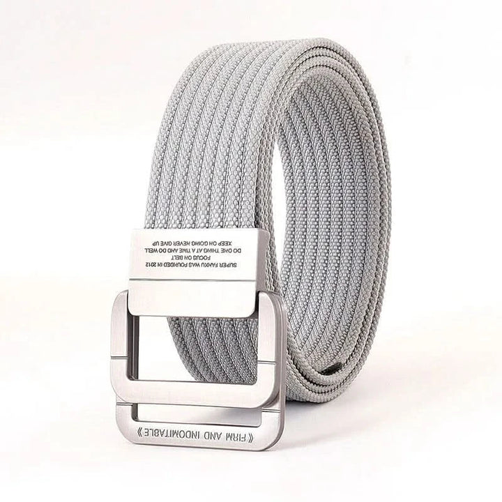 BowLift | Unisex Canvas Belt – Double Metal Ring Buckle, Adjustable